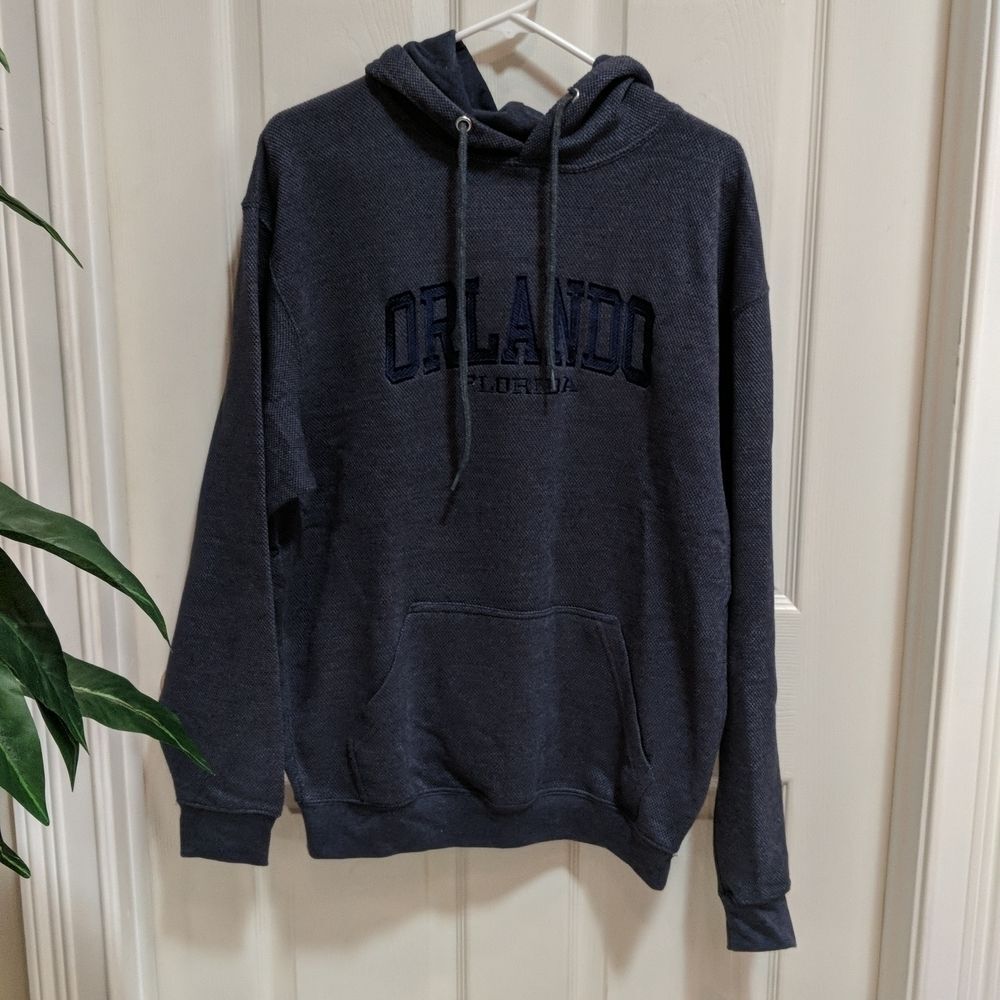 U.S. Vintage Men's Fleece Lined Pull Over Orlando Hoodie Size Medium - New